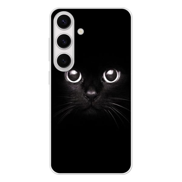 Silikonförstärkt tryckt skal kompatibelt med Samsung Galaxy S24 Kattögon