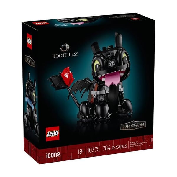 LEGO-figurin - LEGO - 10375 - Drakar: Krokmou - Svart - För vuxna - Att montera själv