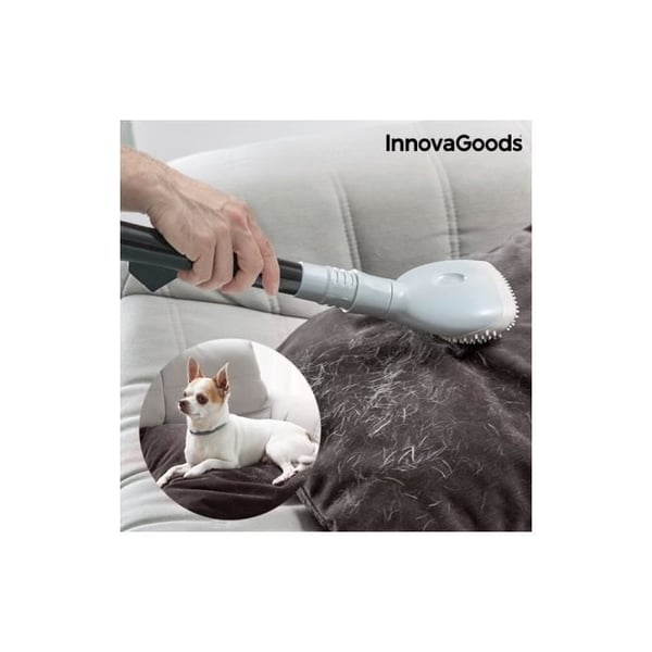 Hårborttagningsborste för dammsugare - INNOVAGOODS - Hemmets husdjur - TPR/ABS - 13 x 16 x 7 cm - 2 adaptrar