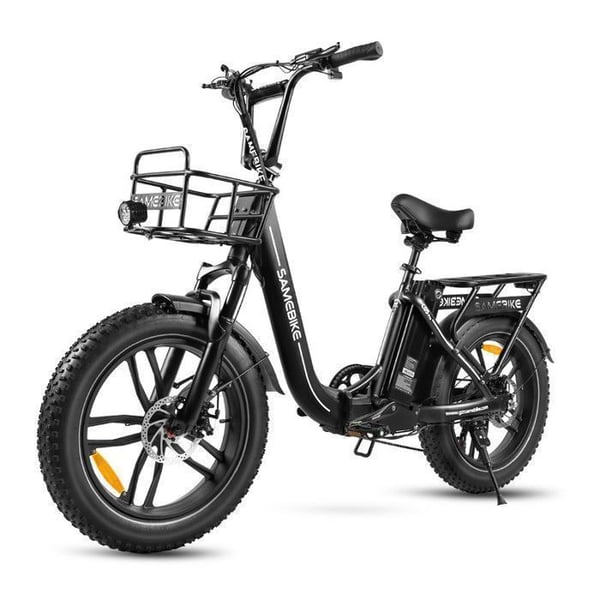 Samebike C05 Pro Elcykel 20" - Motor 500W - Batteri 36V/13Ah - Räckvidd 100km - Shimano 7 Växlar - Däck 20*4", Svart