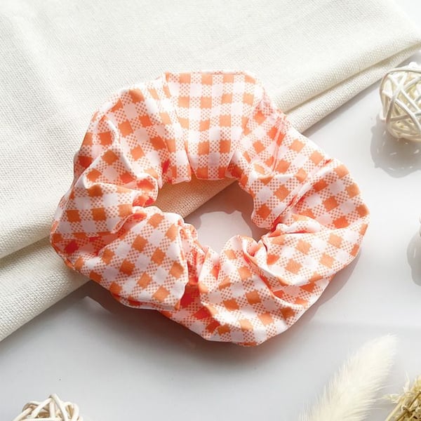 Chouchou - AVIZAR - Klassisk - Vichytyg - Orange - Kvinna