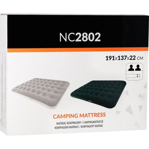 Campingmadrass - NILS EXTREME - NC2802 - 191x137x22 cm - 2 platser - Beige