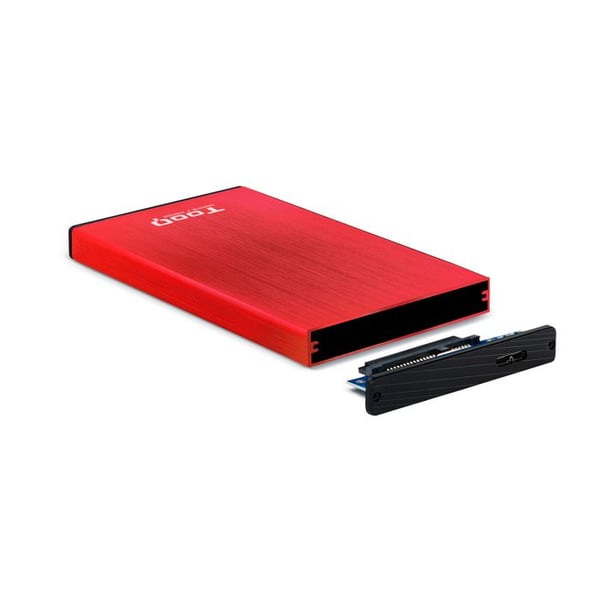 Hårddiskhölje - TooQ - TQE-2527 - 2,5" - USB 3.0 - Röd