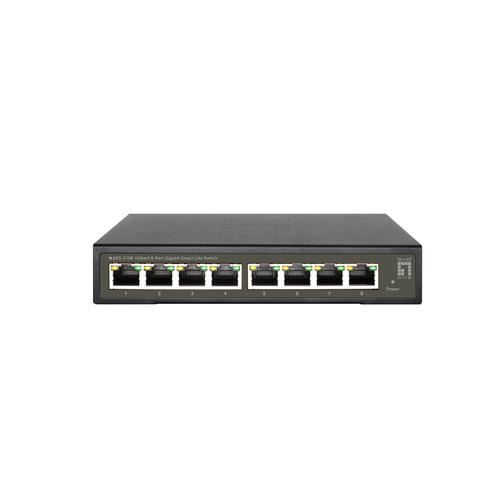 Nätverksswitch L2 - LEVELONE - GES-2108 - 8 portar RJ-45 - VLAN - Gigabit Ethernet