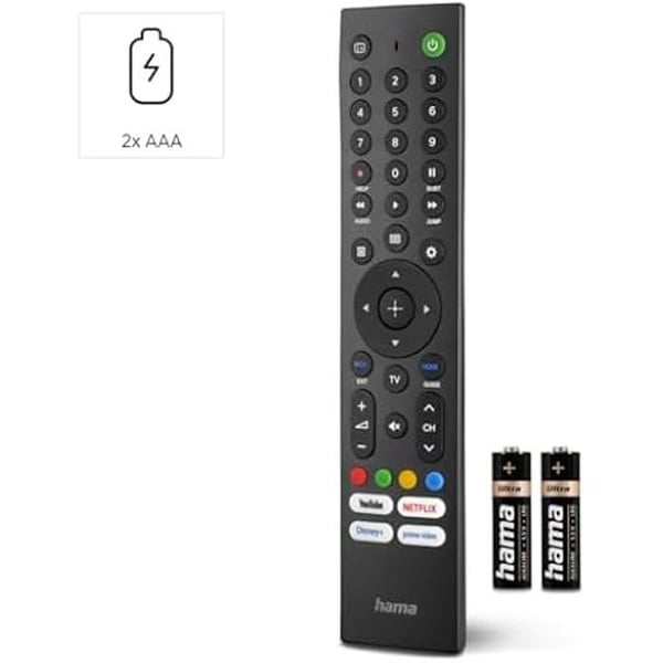 Universal Fjärrkontroll - HAMA - Sony - Infraröd - Lärandemod - Snabb åtkomst streaming