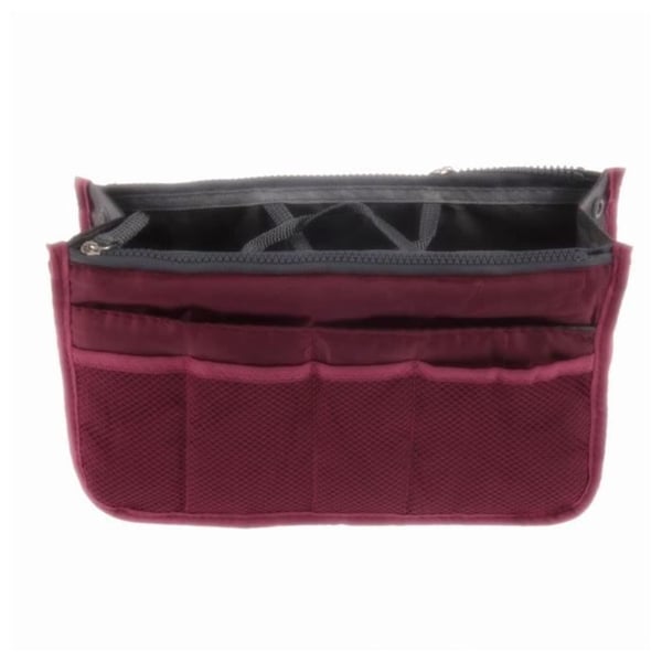 Handväska organiserare - VOLIBEAR - M5167 - Lila - 13 fickor - 28x17x9 cm