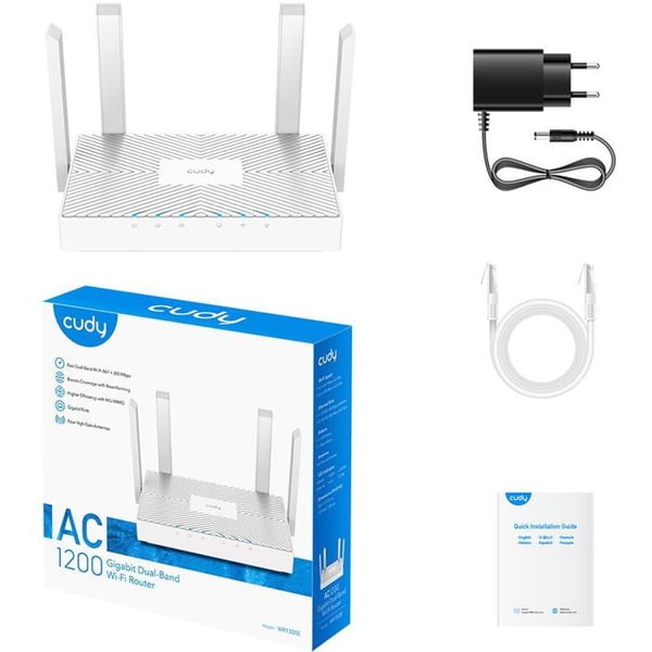 CUDY Wi-Fi-router AC1200 Gigabit