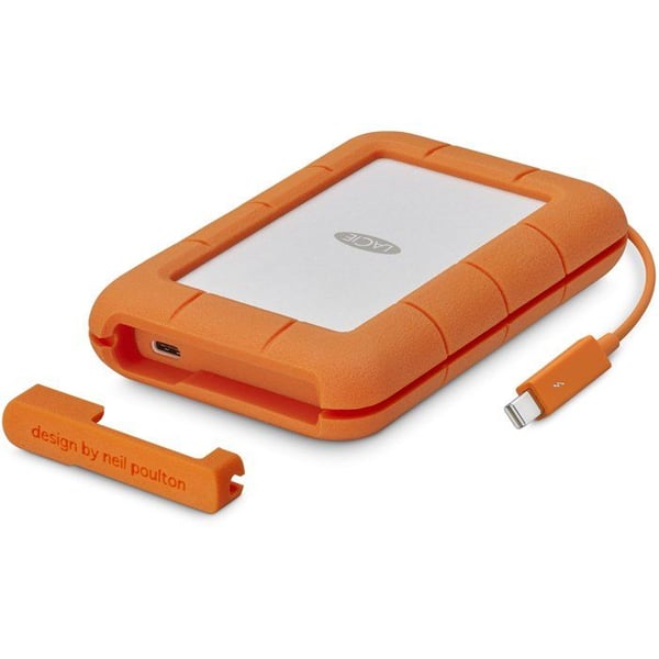 Extern hårddisk - LACIE - Rugged USB-C STFR5000800 - 5 To - 3.2 Gen 1 - Grå / Gul