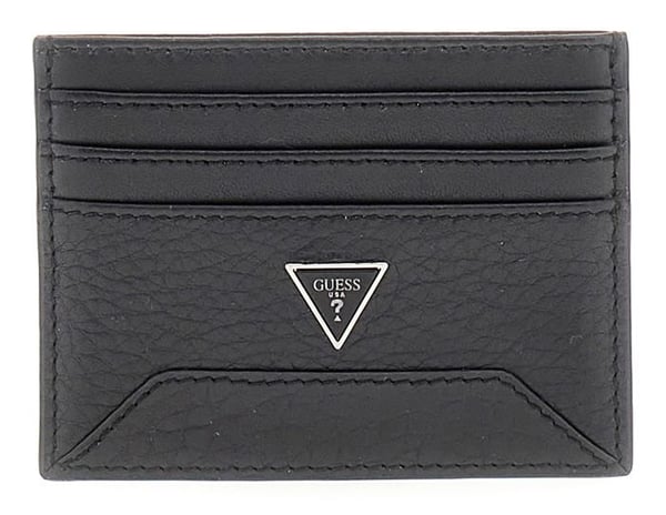 GUESS svart läderkortficka för män - Torino Card Holder 305359