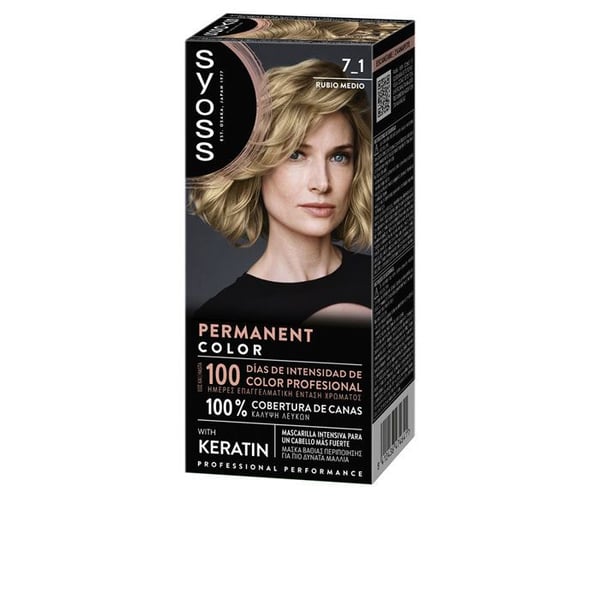 PERMANENT FÄRG #7.1-Mellan Blond 1 u