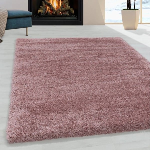 Shaggy matta - MELIS HOME - 240x340 cm - Långa hår 30 mm - Tjock och mjuk - Rosa