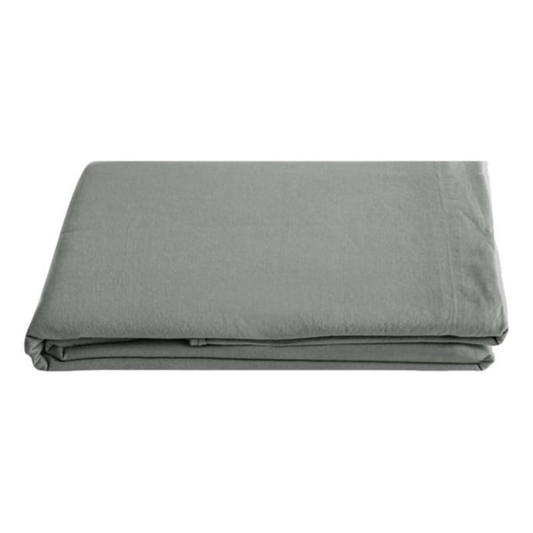 Palace renfärgad tvättad bomullslakan, 63 trådar/cm² South Wind - Palace Steel - 270 x 290 cm för king size-säng