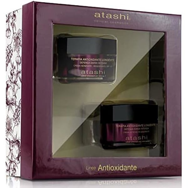 Skönhetslåda - ATASHI - Antioxidant Regenererande Ritual - Fuktkräm SPF 15 - Anti-aging kräm - Vegan