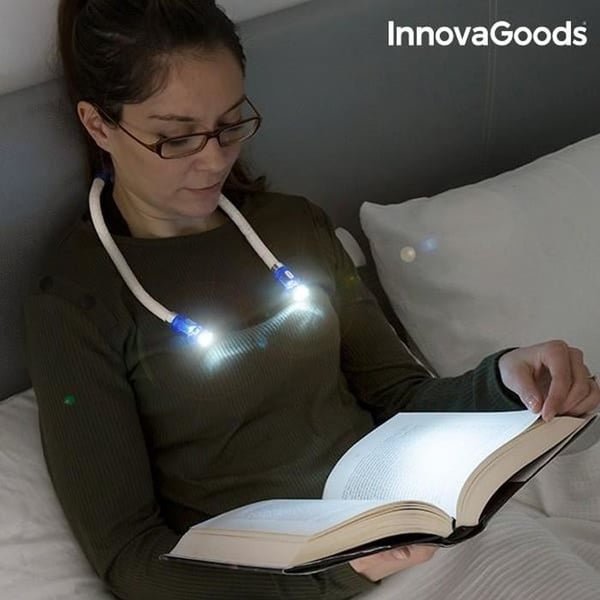 Läslampa - EUROWEB - Flexibelt Modell - 4 LED - Modernt Design - AAA-batterier