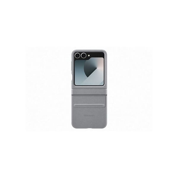 Coque - Kindsuit - Galaxy Z Flip 6 - Äkta läder - Grå - Mjuk