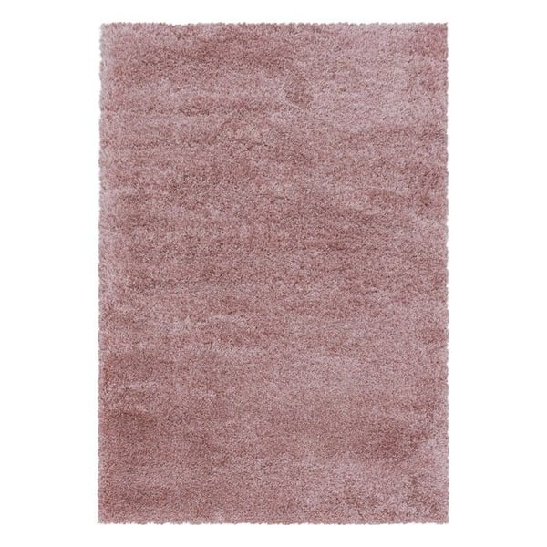 Shaggy matta - MELIS HOME - 240x340 cm - Långa hår 30 mm - Tjock och mjuk - Rosa