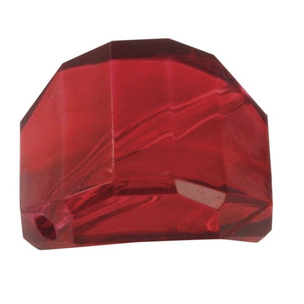 Rayher - Röd facetterad akrylperla 20x20 mm 1 styck.