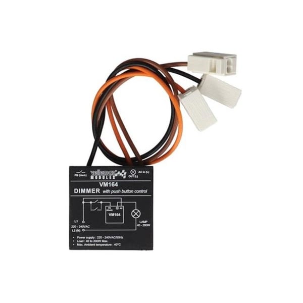 Velleman WML164 Mini Dimmer - Svart - 40-200W - Inomhus - El