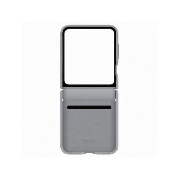Coque - Kindsuit - Galaxy Z Flip 6 - Äkta läder - Grå - Mjuk