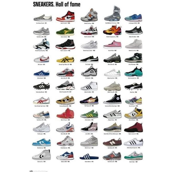 Affisch Sneakers Hall Of Fame