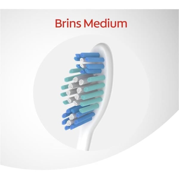 COLGATE Trippelverkande medelstora tandborstar x2