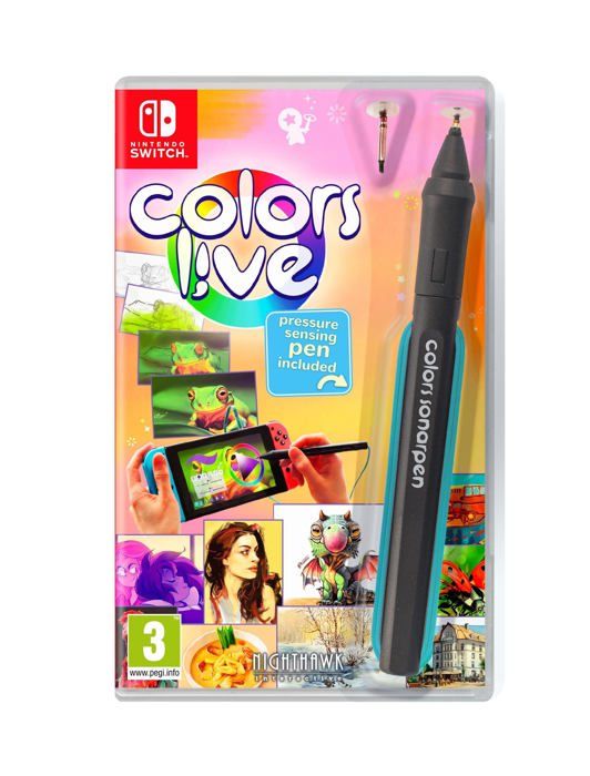 Nintendo Switch-spel - Nighthawk Interactive - Colors Live - Med Stylus - Pussel - 3+