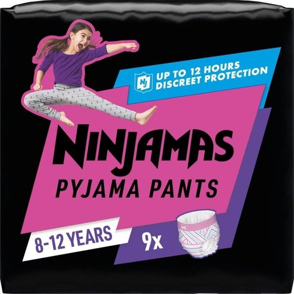 PAMPERS X9 NINJAMAS T8 FLICKA