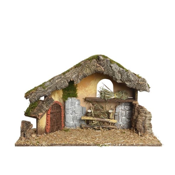 Juldekorationer - Decoris - 50 x 22 x 30 cm - Brun - Vit - Rektangulär
