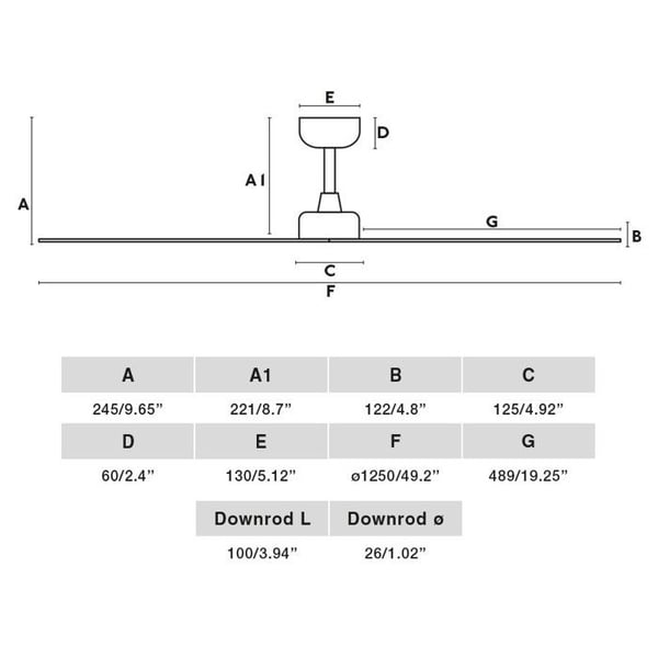Takfläkt - FARO BARCELONA - MARINE - DC-motor - IP44 - Vändbar sommar/vinter