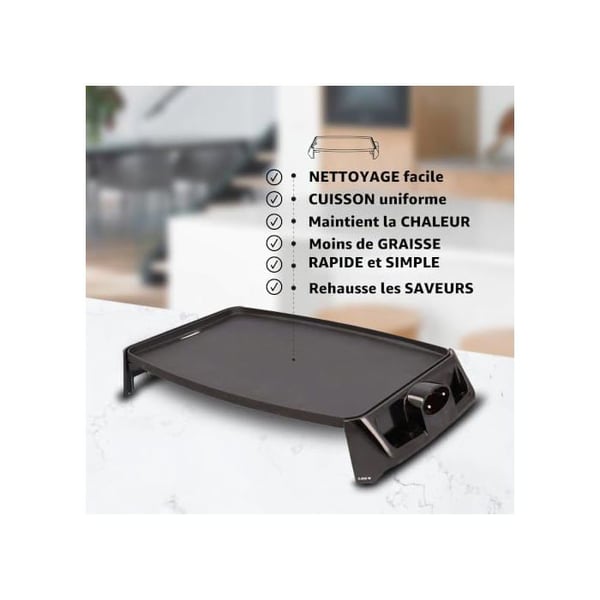 Grill - JATA - Gri195 - 2200W - Svart - Kvalitetsapparater