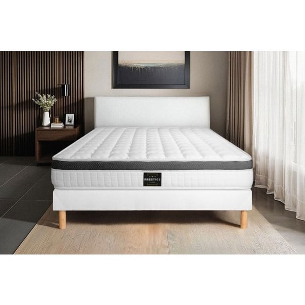 Superior Set 140 x 190 cm boxmadrass Vitt Kit
