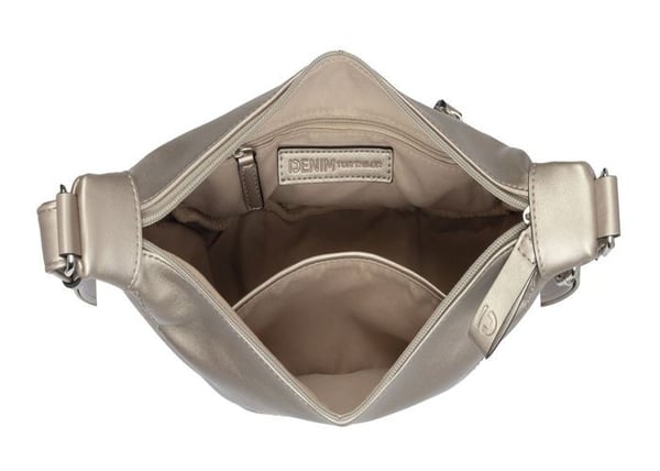 TOM TAILOR Skuldertaske i taupe til kvinder - Liriel Cross Bag M Platin 296162