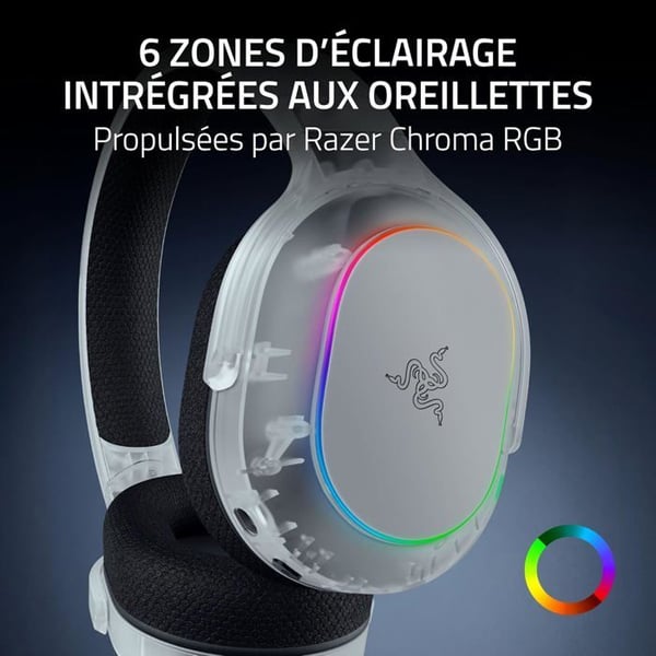Razer Barracuda X Chroma Phantom White Pelikuulokkeet - Langaton Monialustainen RGB
