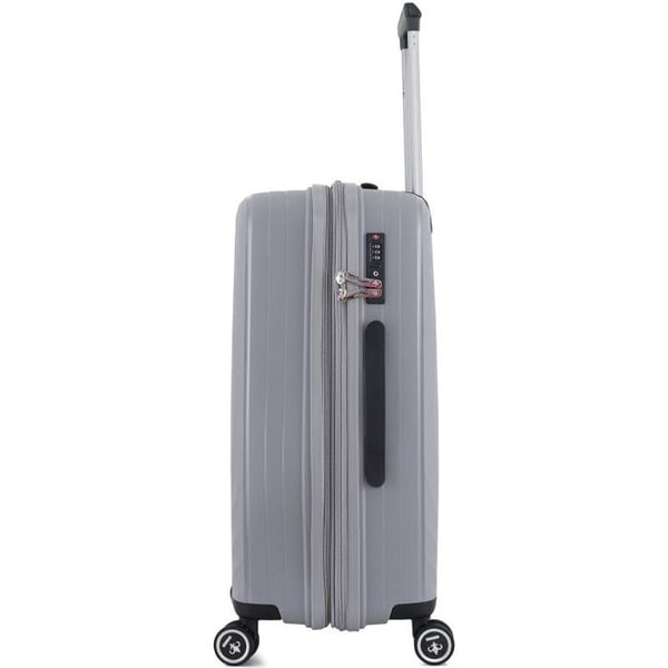 Set av 3 väskor Utvidgad Hård Nil Transportär Polykarbonat - LYS Paris 2401/3 - Silver