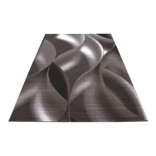 Tapis - Modern - Vågor Skugga - Brun Beige - 80x300 cm - 100% PP Heatset