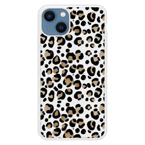 Siliconförstärkt tryckt skal kompatibelt med Apple iPhone 13 Leopard