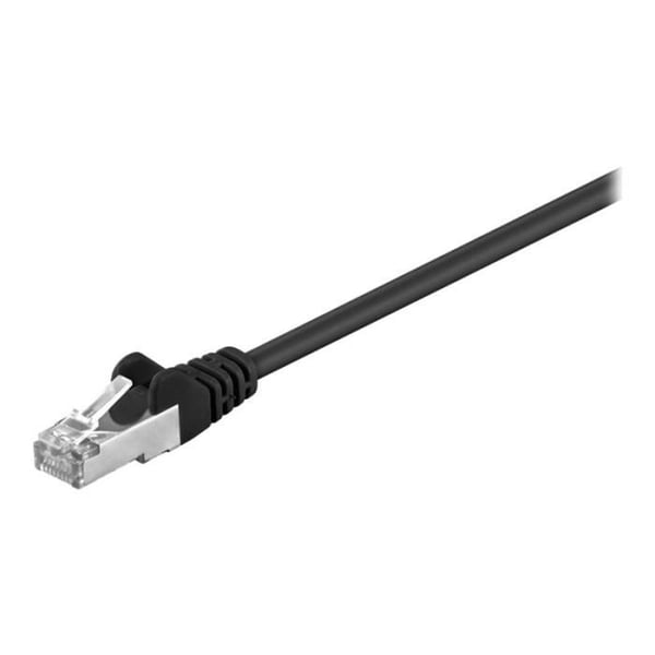 goobay patchkabel - RJ-45 (M) till RJ-45 (M) - 50 cm - SF-UTP - CAT 5e - svart
