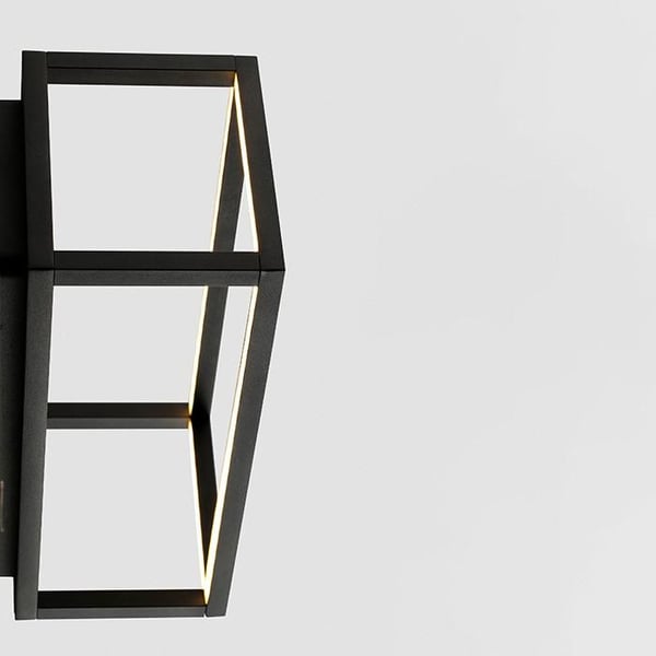 Utomhus vägglampa - KELA - Faro - Svart - 2700K - IP54 - 7W