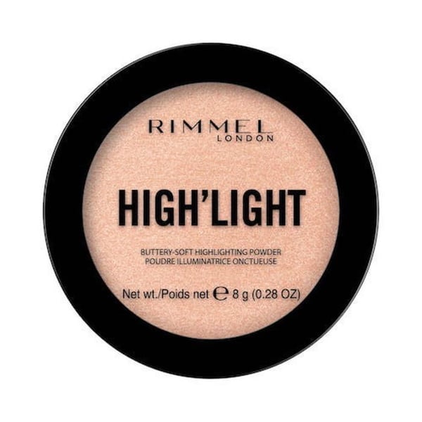 Ljusreflekterande puder för ansiktet - RIMMEL - 002 Candlelit - 8g - Naturlig lyster - Sidenfinish