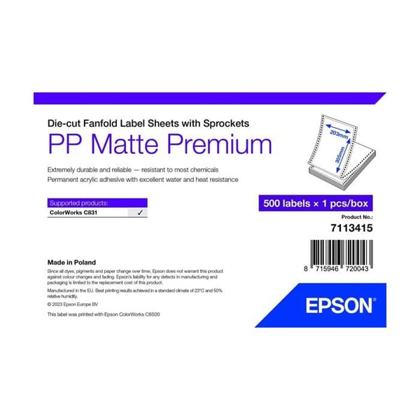 Epson 7113415 Papeteriavertyg Vit