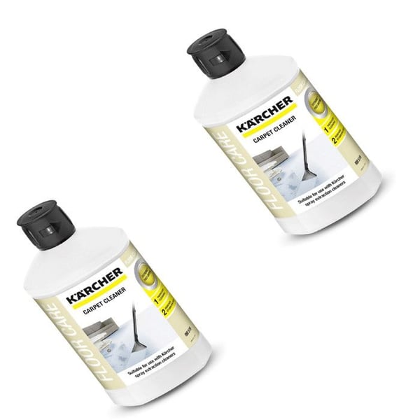SOS Accessoire Set med 2 rengöringsmedel för mattor och textilier 1L för Dammsugare 6.295-771.0 KARCHER