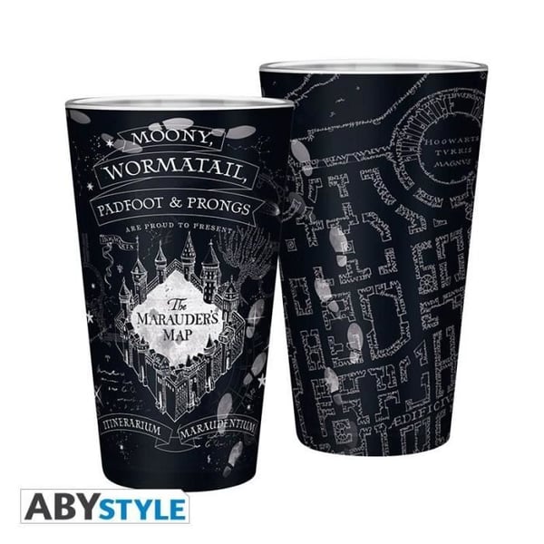 Verre XXL HARRY POTTER - 400ml - Marauders karta - Verre av hög kvalitet