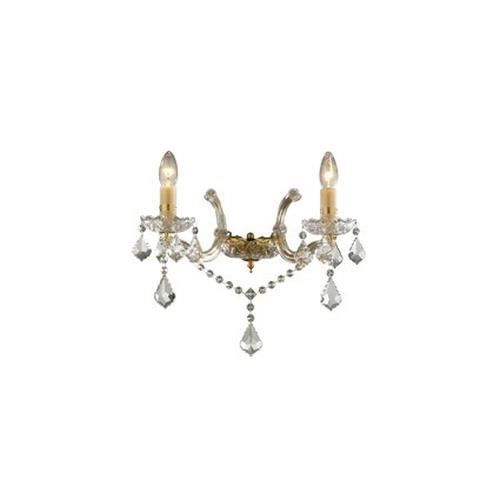 Ideal Lux FLORIAN AP2, Yta, 2 glödlampor, E14, IP20, Guld Ideal Lux FLORIAN AP2, Yta, 2 glödlampor, E14, IP20, Guld