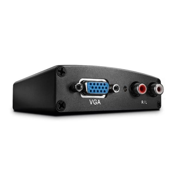 VGA- och ljudomvandlare till HDMI - LINDY - FullHD 1080p - Plug-and-Play - Svart