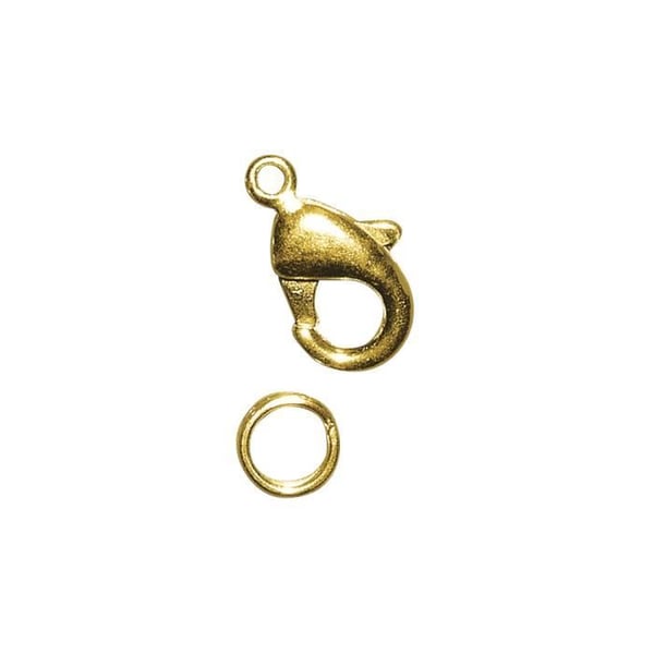 Karbinhakar - RAYHER - 13mm - Guld - 1 st - Blandad