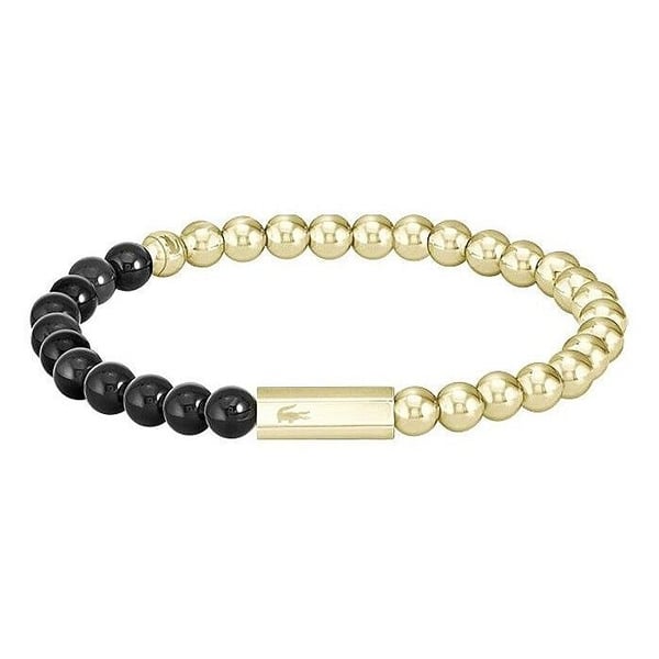 Armband i pärlverkat stål förgylld Orbe 2040247
