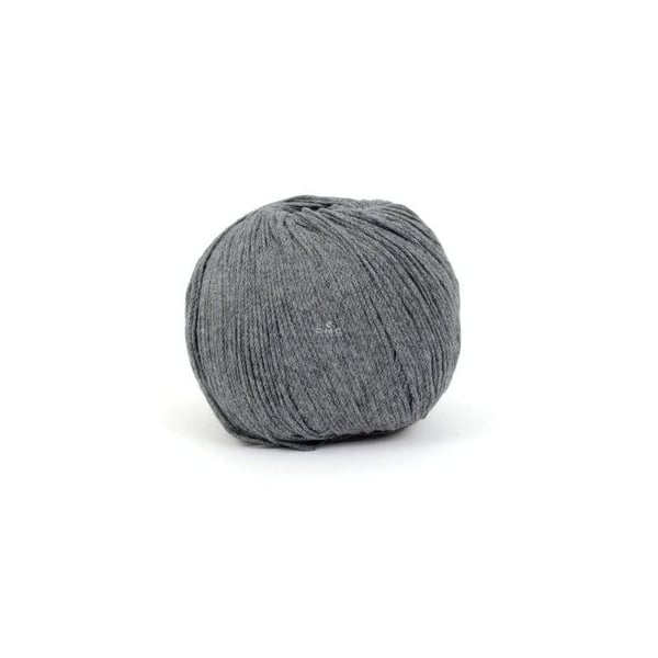 DMC - Återvunnen bomullstråd Eco Vita 3mm 100g Stickning och Virkning Col. 102 grå