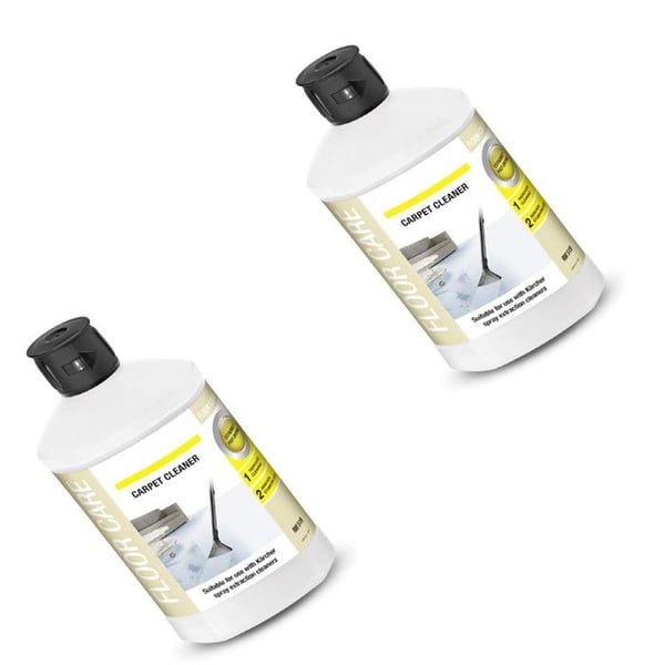 SOS Accessoire Set med 2 rengöringsmedel för mattor och textilier 1L för Dammsugare 6.295-771.0 KARCHER