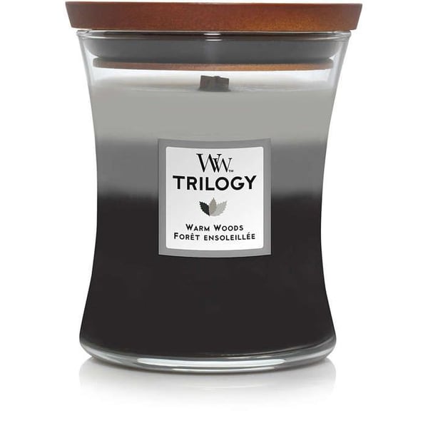 WOODWICK STEARINLYS CLESSIDRA MEDIUM GLAS VARME TRÆER