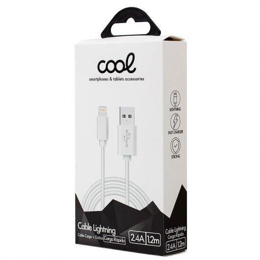 Cool Kabel Lightning 1m Vit